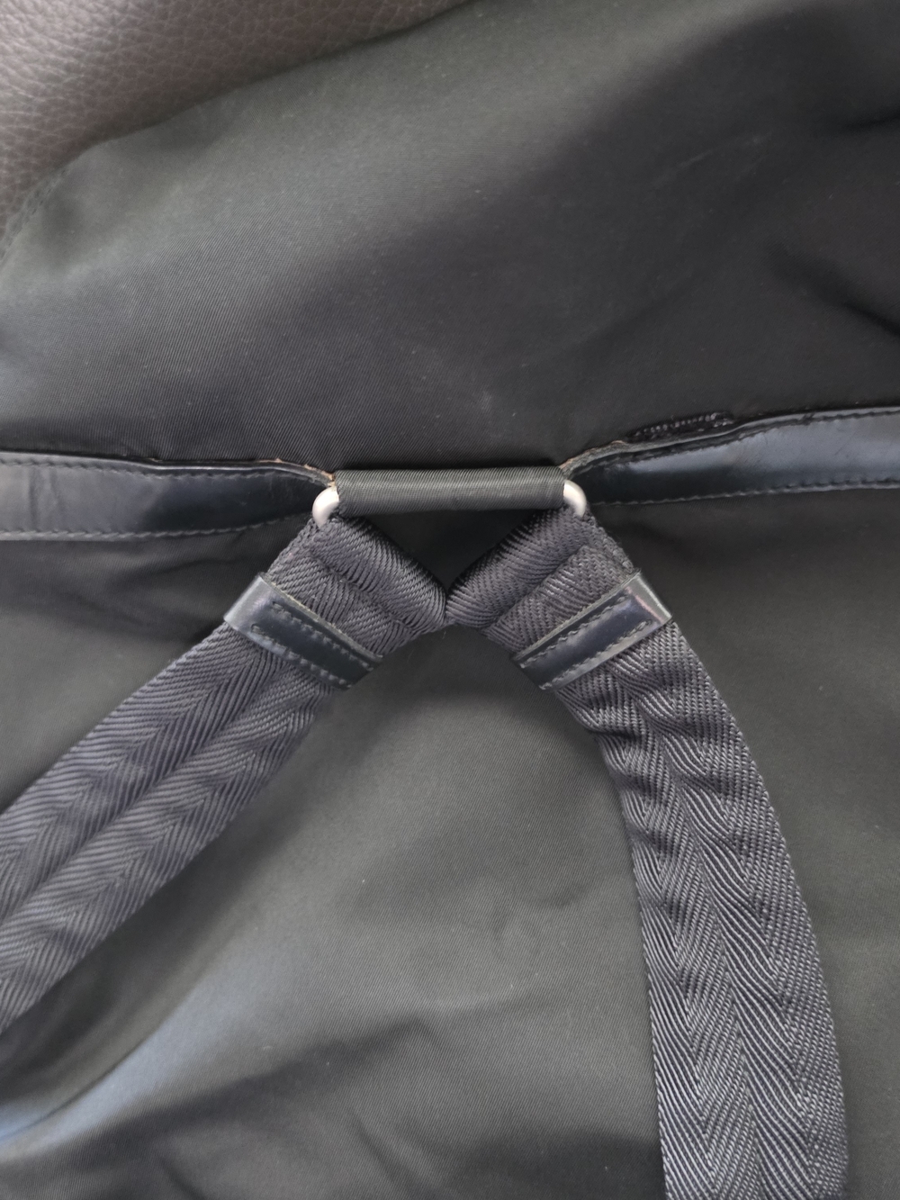 Prada Black Nylon Flap Backpack with Dual Front Buckle Pockets - Picture 6 of 16